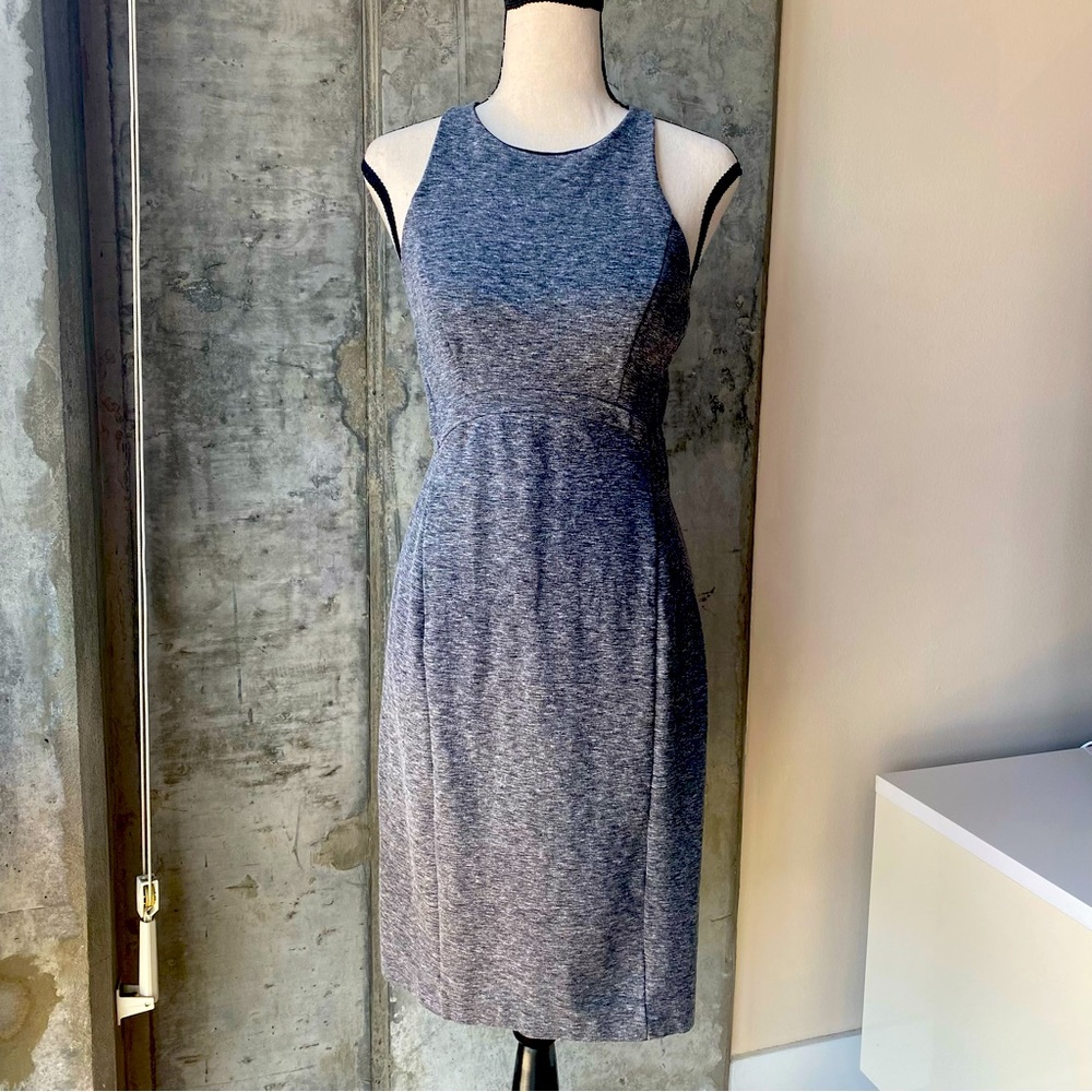 Sleeveless bodycon racerback Banana Republic sheath dress